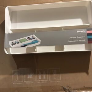 NWT poppin White Drawer Organizer